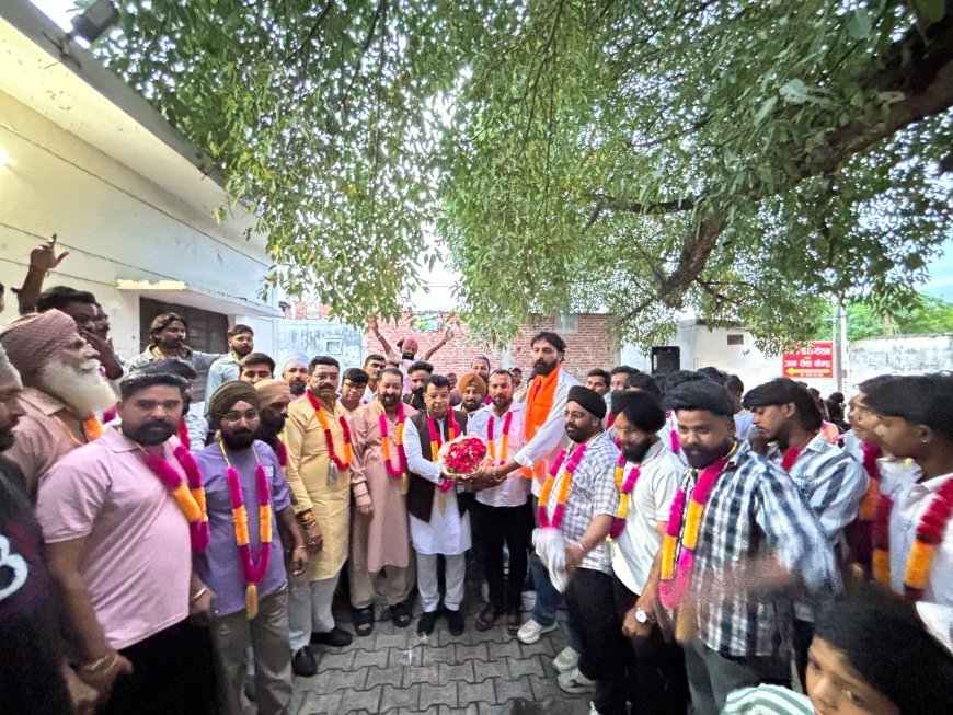 विधायक शिव अरोरा की विकासपरक सोच व भाजपा की रीति नीति से प्रभावित होकर जग्गा प्रधान ने सैकड़ों समर्थकों संग थामा भाजपा का दामन*