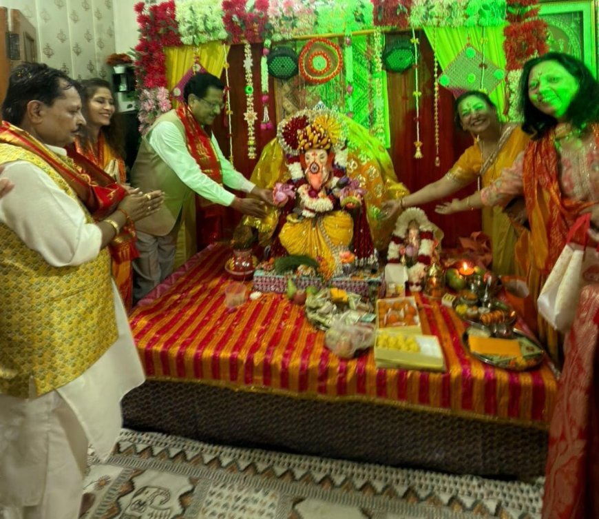 पटेलनगर में धूमधाम से सजे भगवान गणपति*
