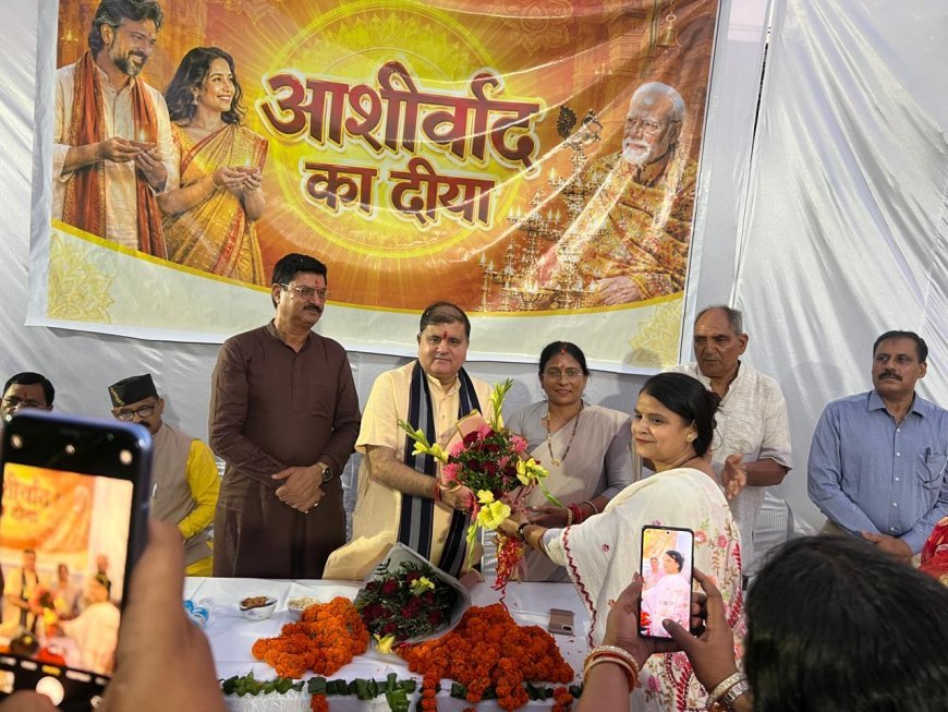 *मोदी काल के विकास पुंजो समेत बूथों को 'आशीर्वाद के दियों' से भाजपा ने किया रोशन!*