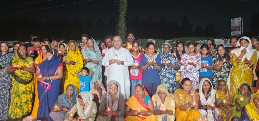 भारत भूषण चुघ के नेतृत्व में भूरारानी में ‘आशीर्वाद का दीया’ कार्यक्रम, 76 दीपों से प्रधानमंत्री मोदी को दी जन्मदिन की शुभकामनाएं