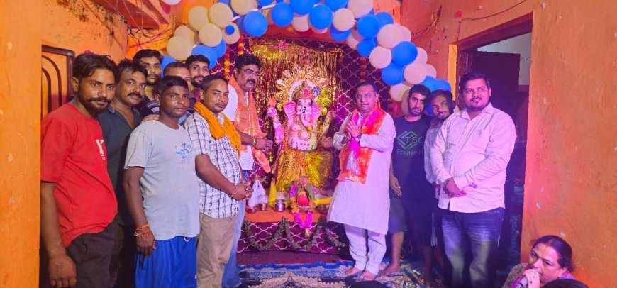 गणेश उत्सव के विभिन्न कार्यक्रमों में शामिल हुए भारत भूषण चुघ, भगवान गणेश का लिया आशीर्वाद
