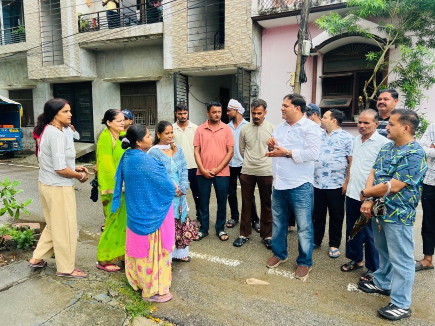 बारिश के बीच महापौर ने तीन पानी डैम और कल्याणी नदी क्षेत्र का किया निरीक्षण